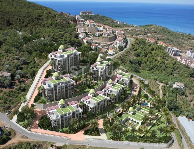 Apartments from 1+1 to 5+1 in a luxurious premium complex at the excavation stage. Kargicak, Alanya. фото 5