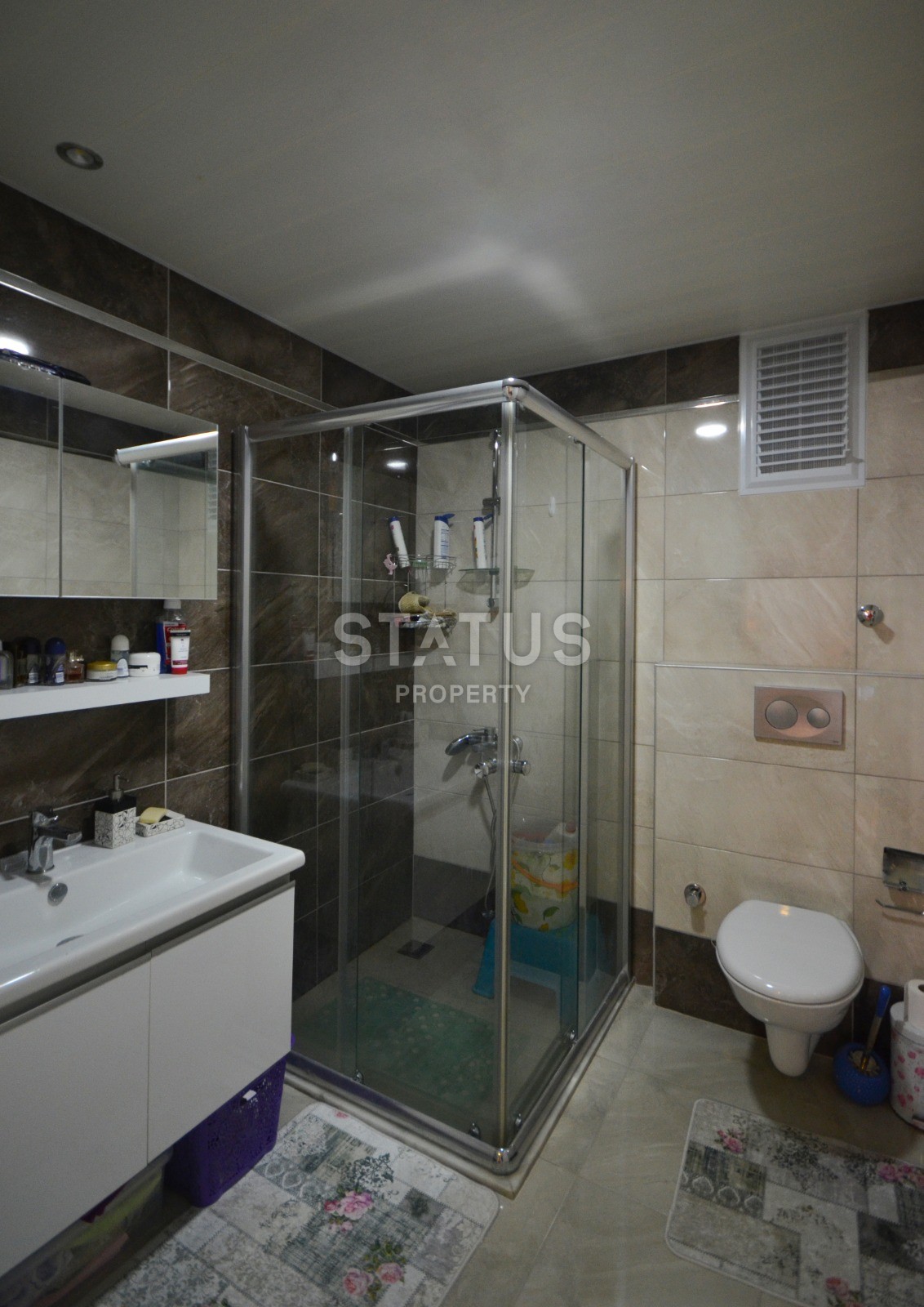 Трёхкомнатные апартаменты 120 м2 с видом на море в элитном комплексе. Кестель, Алания. фото 7