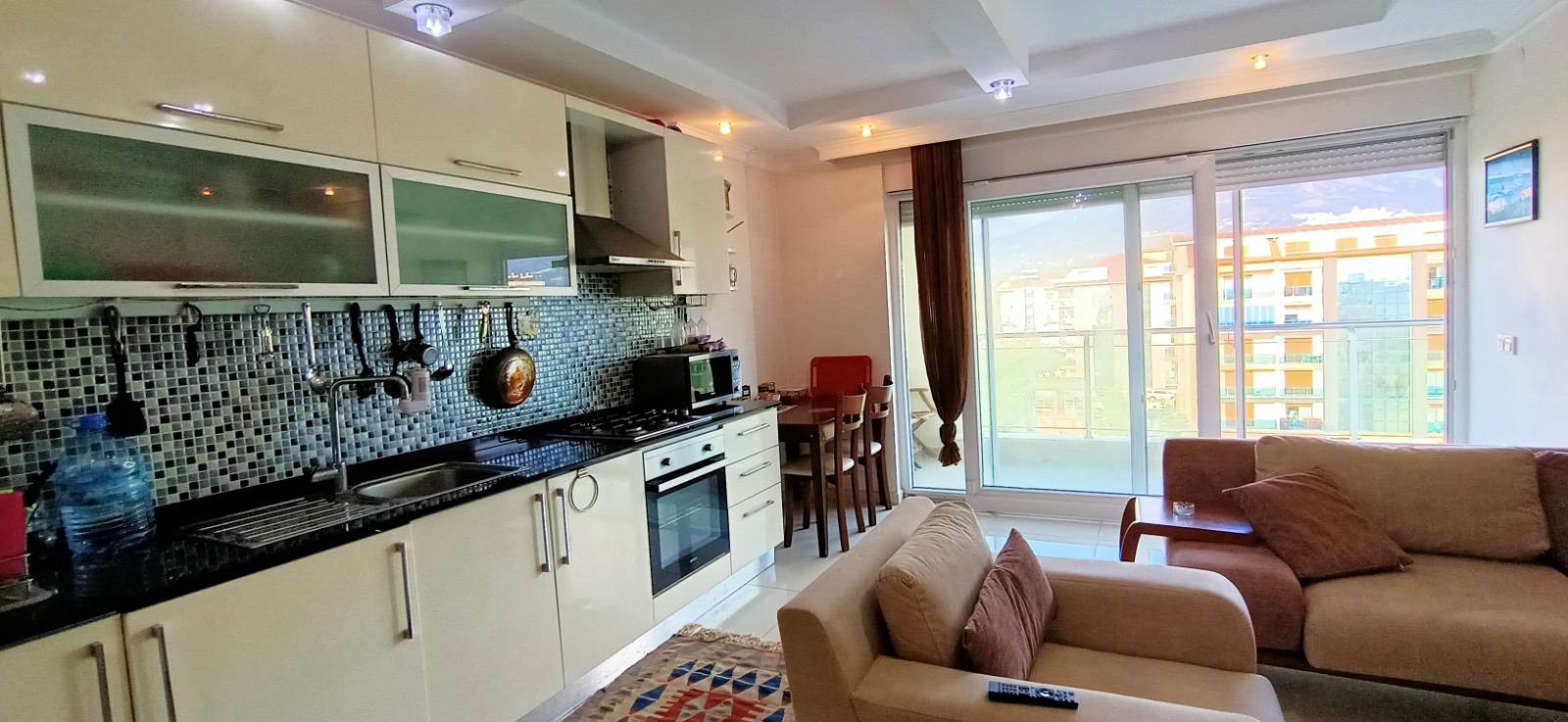 Панорамный дуплекс 3+1, 125 м2 на первой линии. Кестель, Алания. фото 4