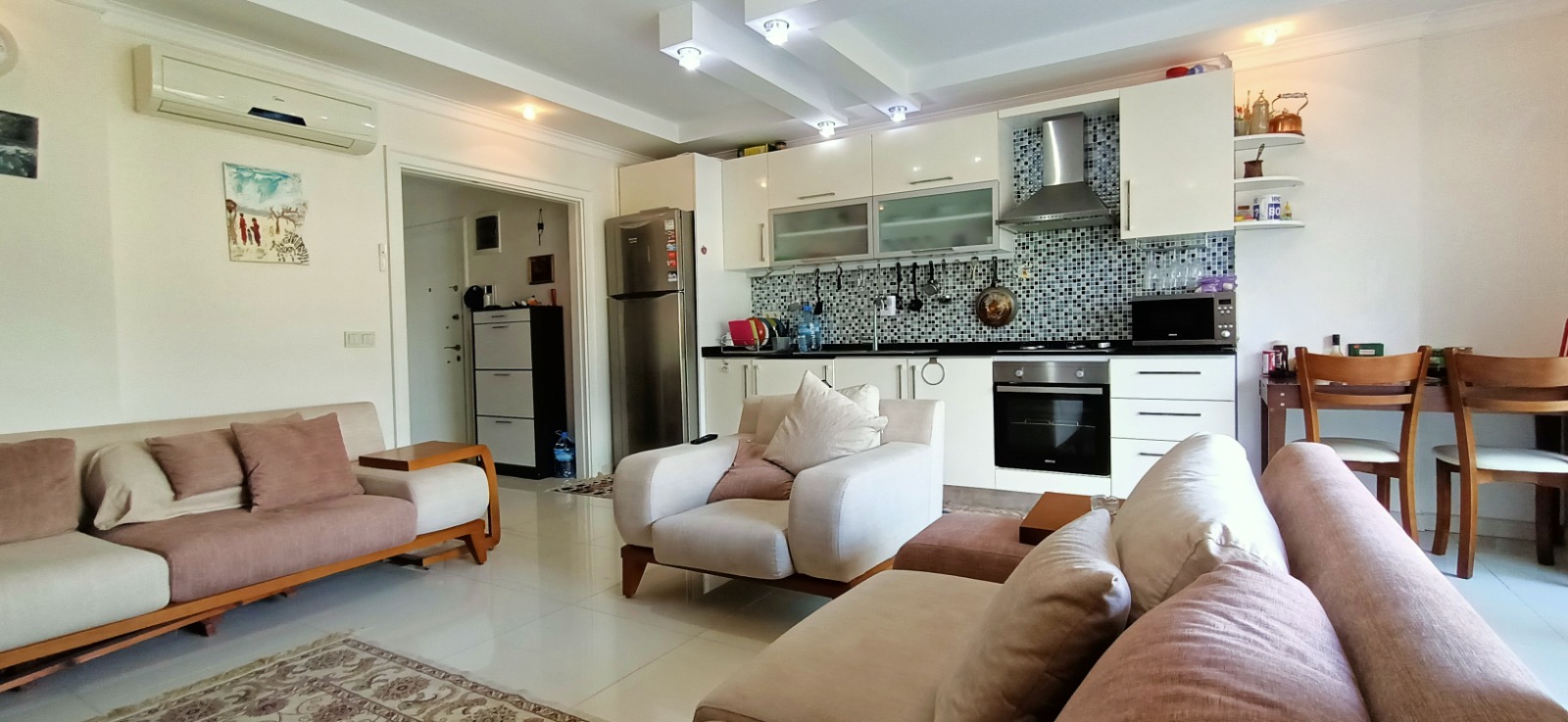 Панорамный дуплекс 3+1, 125 м2 на первой линии. Кестель, Алания. фото 5