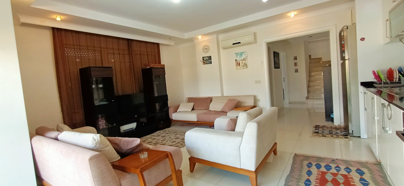 Панорамный дуплекс 3+1, 125 м2 на первой линии. Кестель, Алания. фото 28