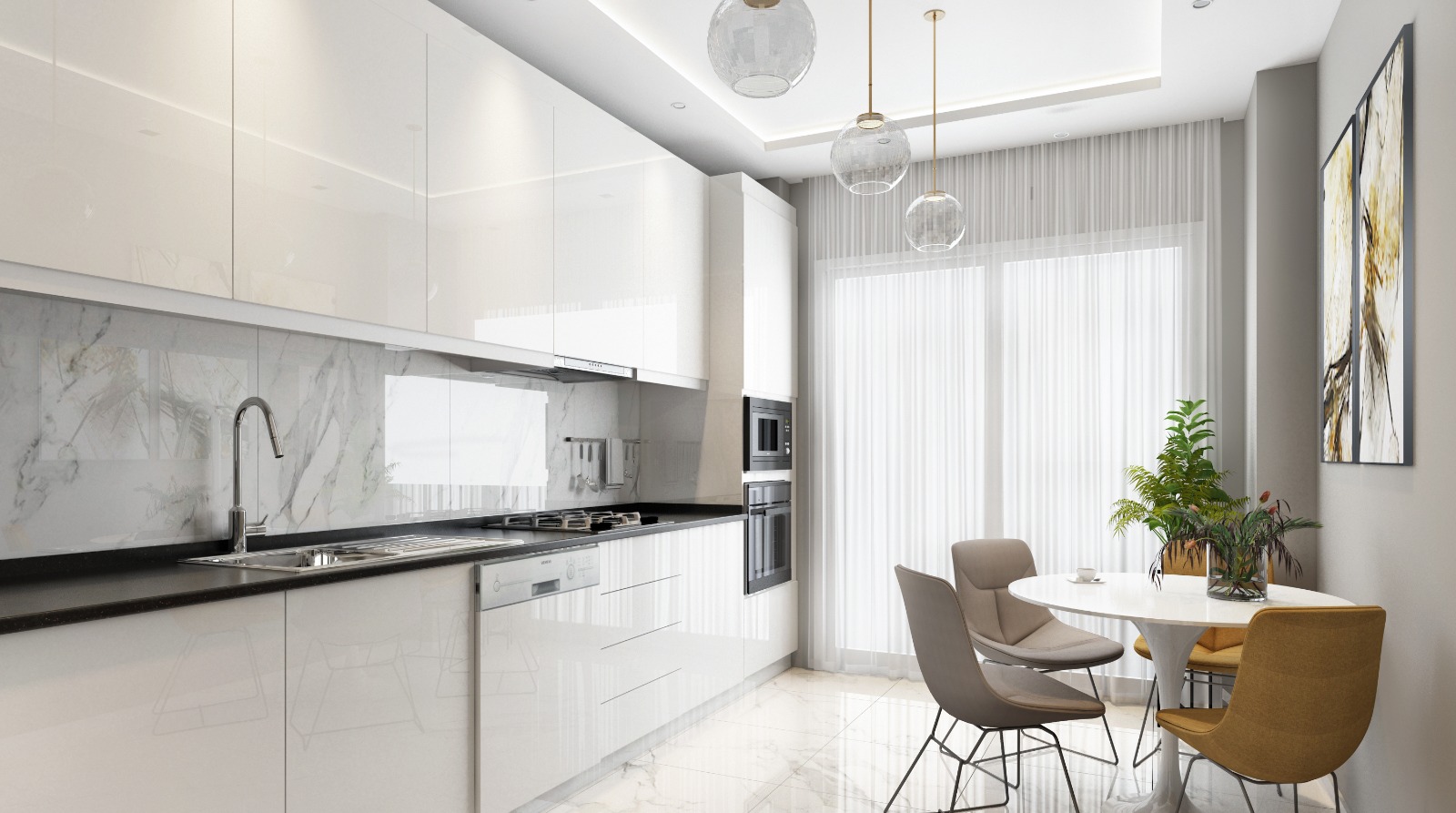 Последняя квартира 2+1 в новом комплексе в центре Авсаллара. фото 2