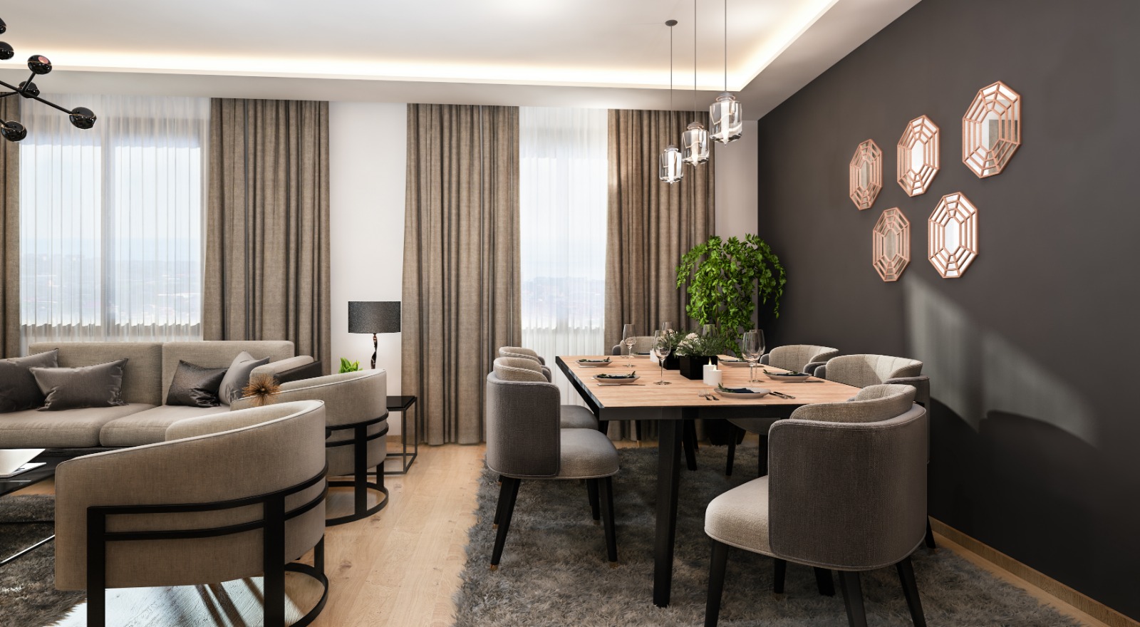 Last 2+1 apartment in a new complex in the center of Avsallar. фото 4