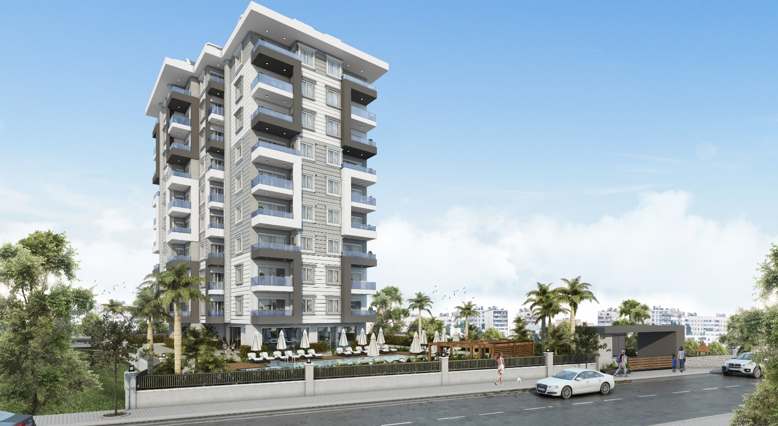 Last 2+1 apartment in a new complex in the center of Avsallar. фото 5