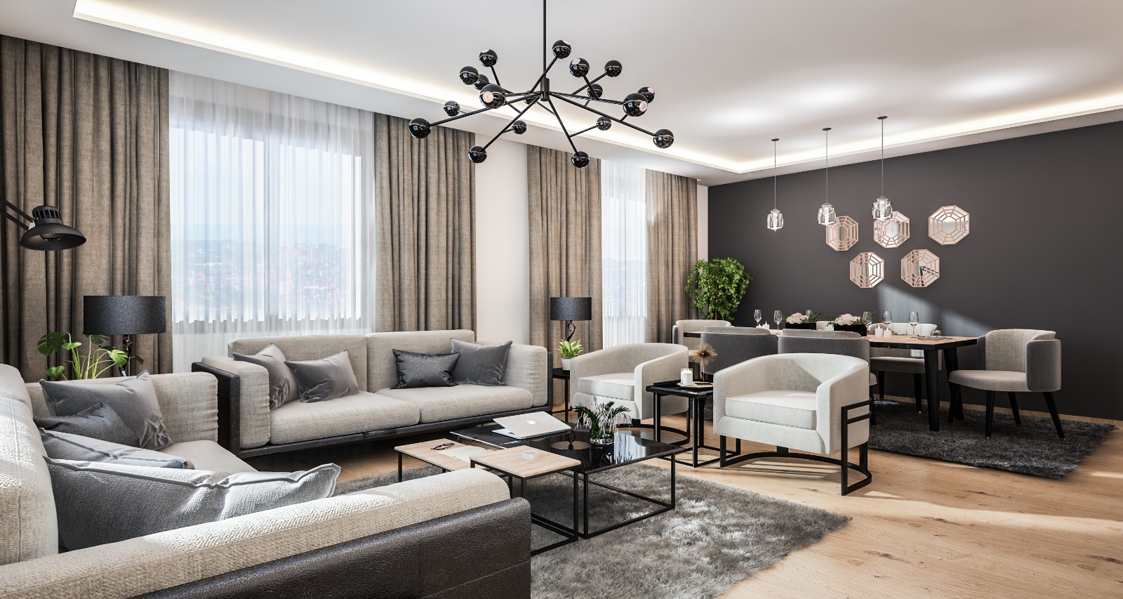 Last 2+1 apartment in a new complex in the center of Avsallar. фото 10