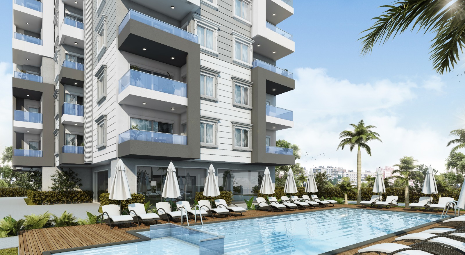 Last 2+1 apartment in a new complex in the center of Avsallar. фото 12