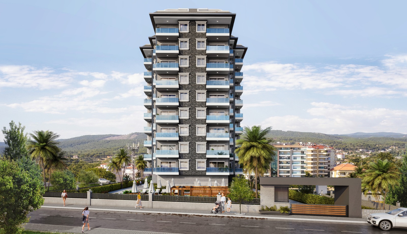 Last 2+1 apartment in a new complex in the center of Avsallar. фото 17