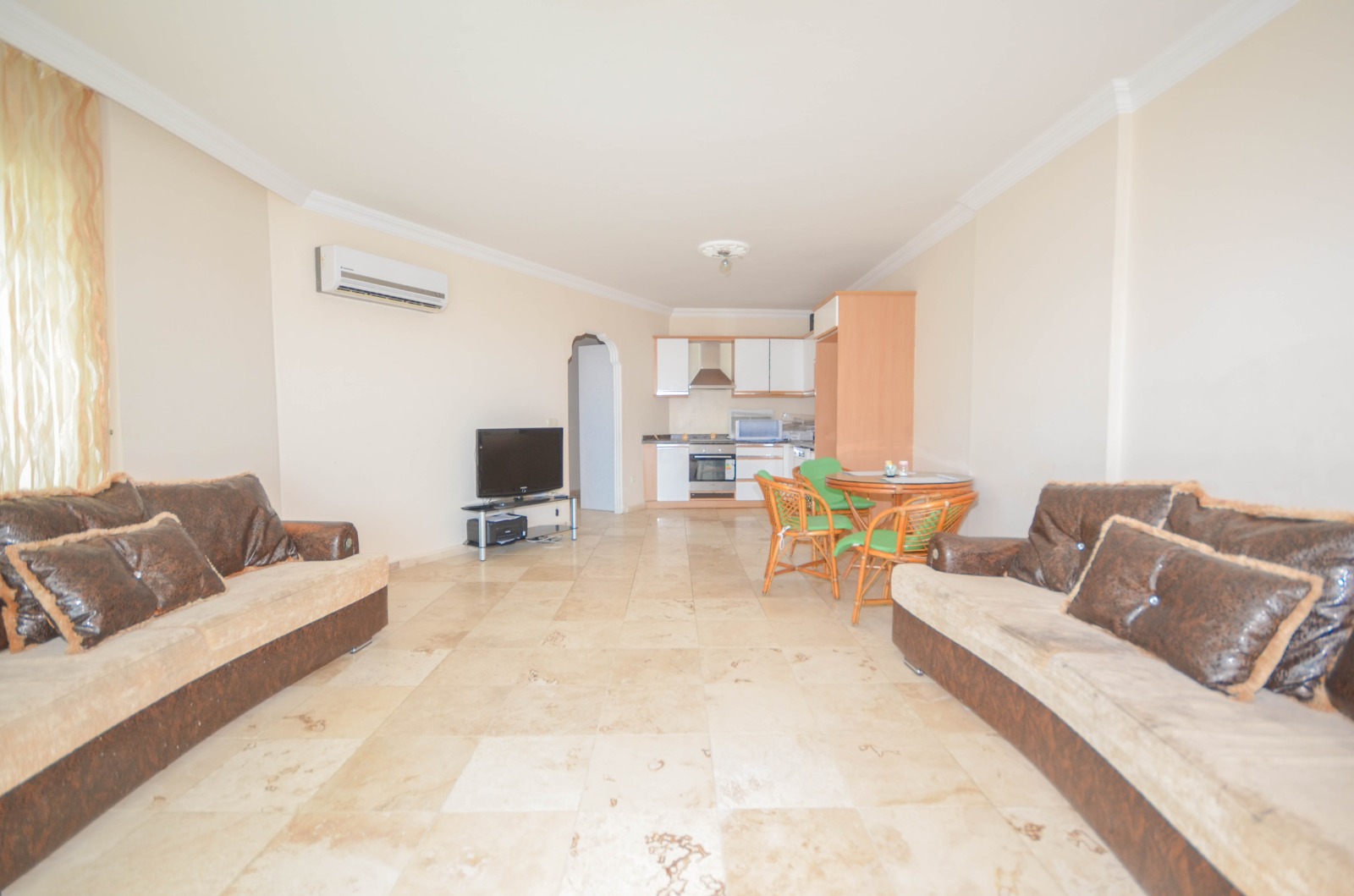 Просторная квартира 2+1 с видом на море, 120 м2. Махмутлар, Алания. фото 6