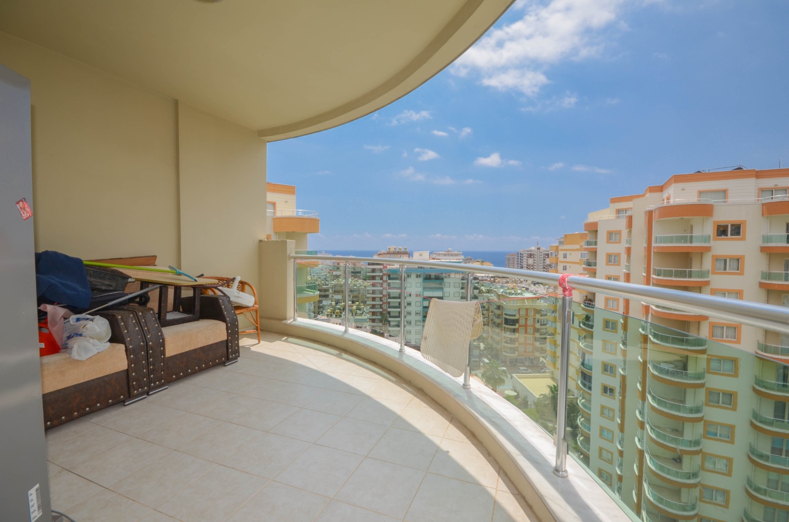 Просторная квартира 2+1 с видом на море, 120 м2. Махмутлар, Алания. фото 14