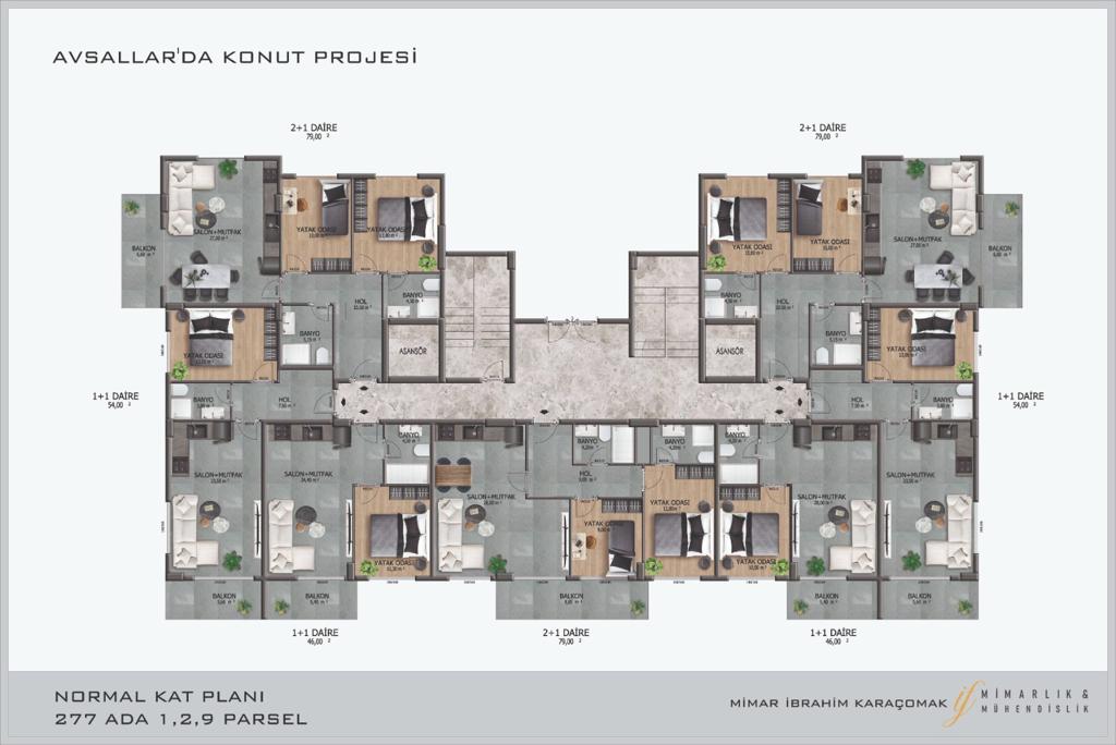 Недорогая квартира в новом комплексе в Авсалларе, 47 м2 фото 15