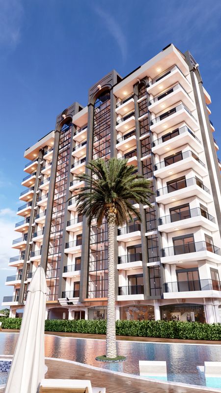 Investment complex with excellent location under construction in Avsallar, 46, 5 - 225 m2 фото 3