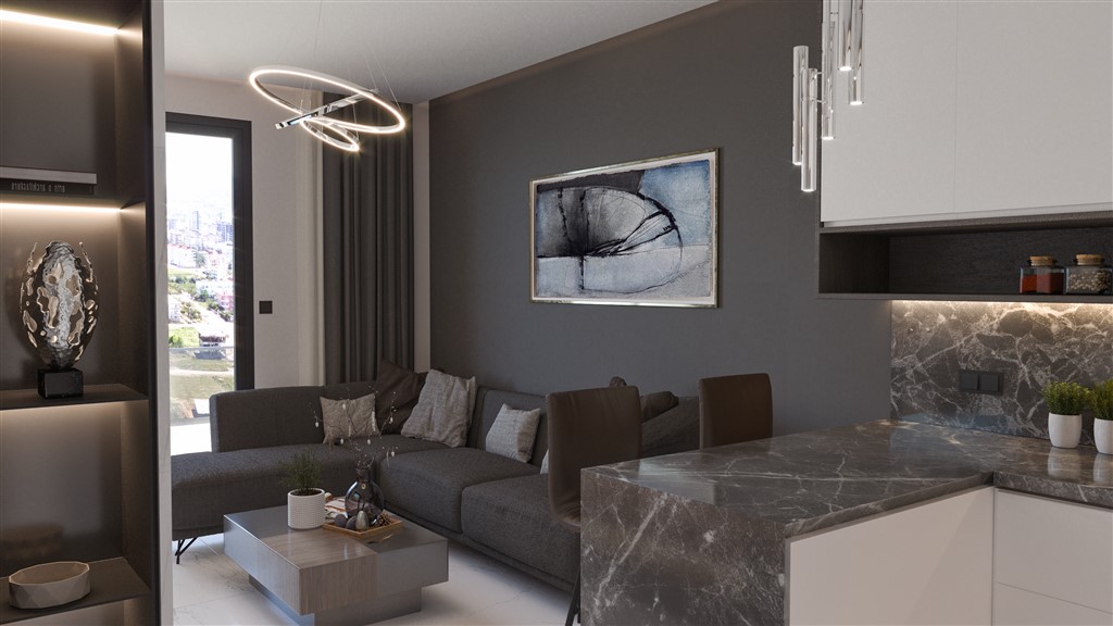 Квартиры 1+1 и 2+1 в экологическом месте у моря в Газипаша. фото 20