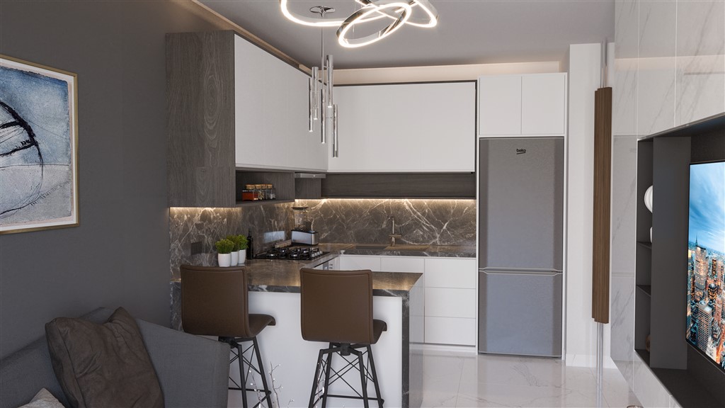 Квартиры 1+1 и 2+1 в экологическом месте у моря в Газипаша. фото 21