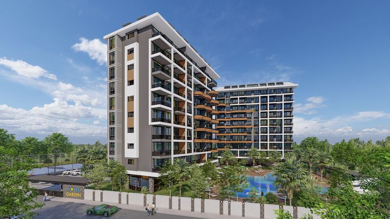 New project for investment. Apartments 1+1, 2+1 and 3+1 with panoramic views in Avsallar. фото 3