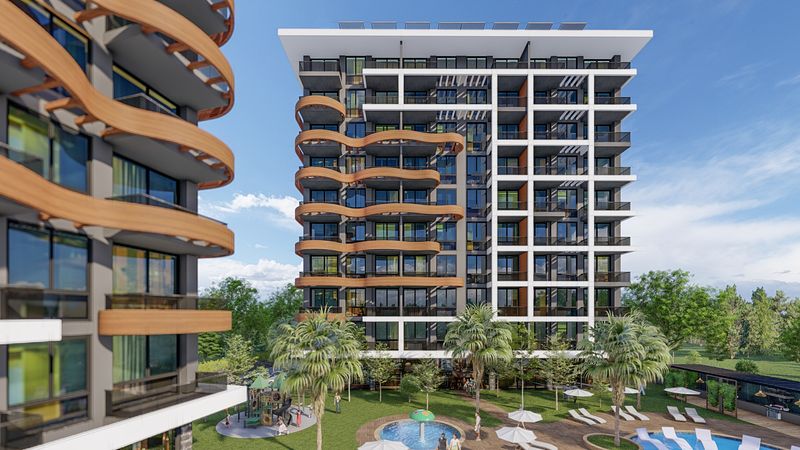 New project for investment. Apartments 1+1, 2+1 and 3+1 with panoramic views in Avsallar. фото 4