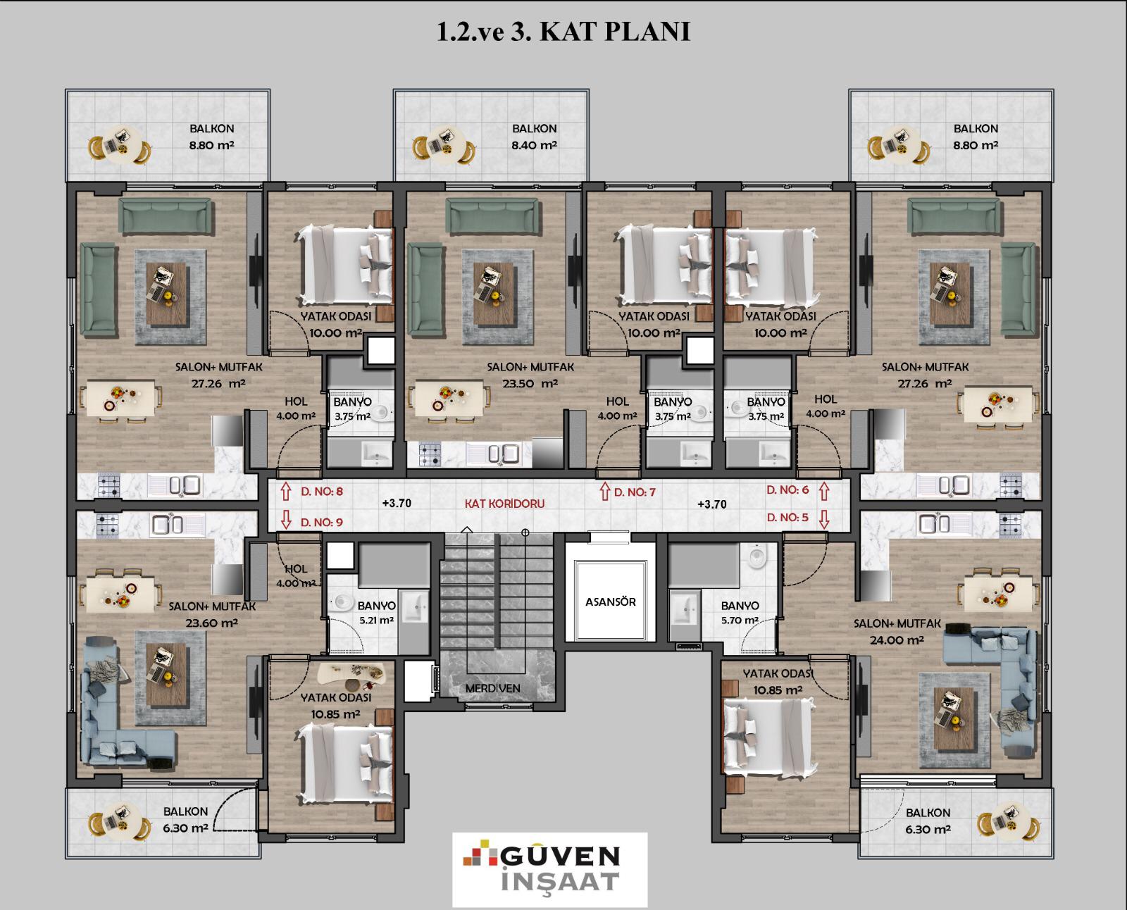 Проект в районе Газипаша! Низкие цены! Отличные площади! фото 15