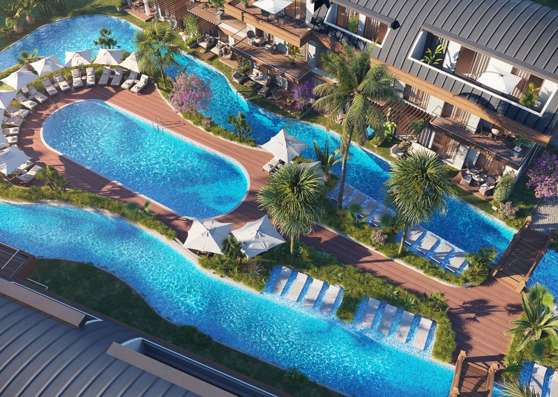 Уникальный комплекс в Авсалларе в 550м от пляжа, последний дублекс 4+1, 162м2 фото 14