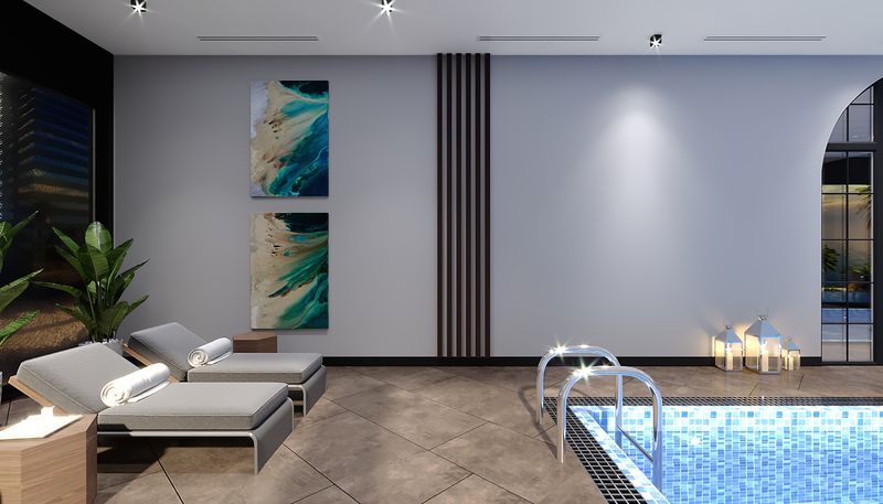 Роскошный комплекс на стадии котлована. Квартиры 0+1, 1+1, дуплексы 2+1 и лофты с видом на море в Махмутларе. фото 43