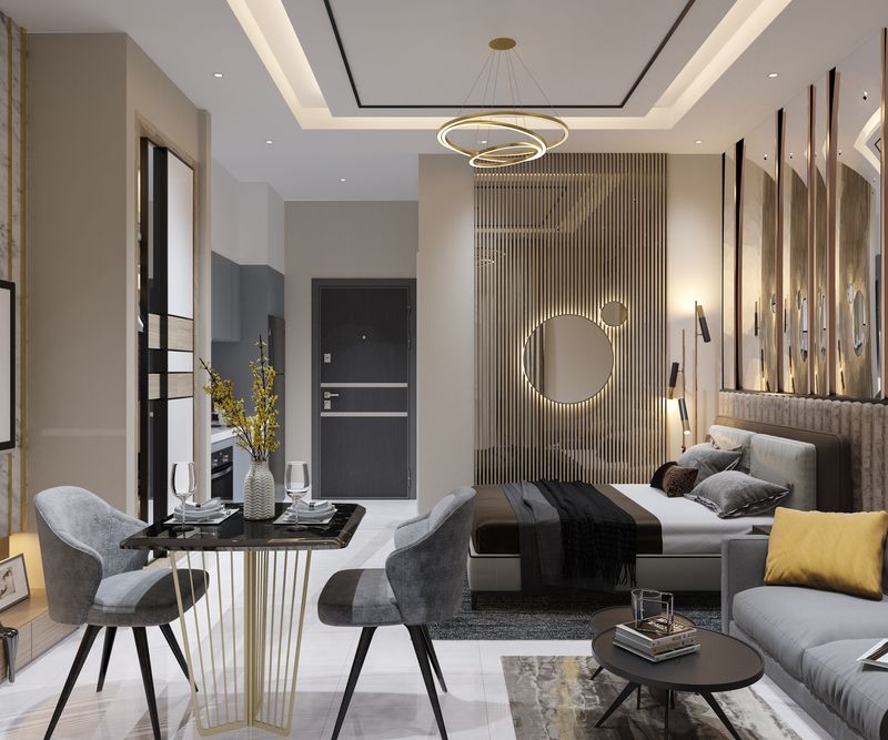 Роскошный комплекс на стадии котлована. Квартиры 0+1, 1+1, дуплексы 2+1 и лофты с видом на море в Махмутларе. фото 59