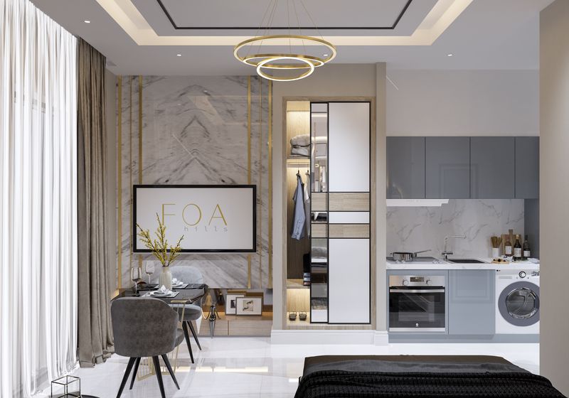 Роскошный комплекс на стадии котлована. Квартиры 0+1, 1+1, дуплексы 2+1 и лофты с видом на море в Махмутларе. фото 60