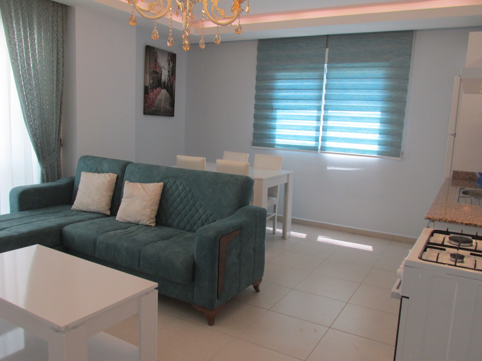 Квартира 1+1 с мебелью в комфортном комплексе, 52 м2. Махмутлар, Алания. фото 9