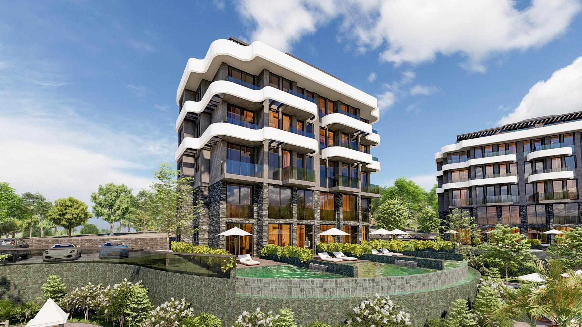 Апартаменты премиум-класса 1+1 и дуплексы 2+1 в строящемся комплексе, от 55 м2. Каргыджак, Алания. фото 12