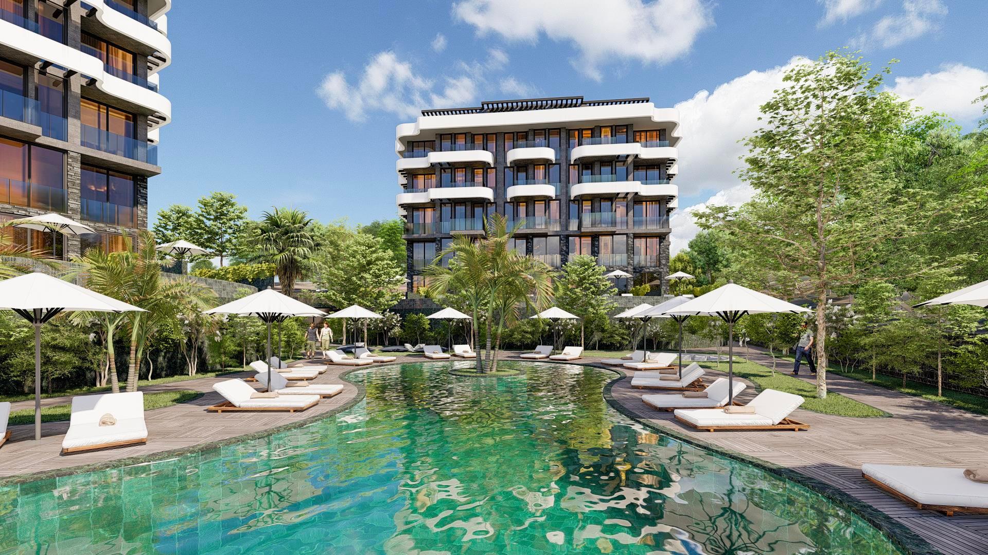 Апартаменты премиум-класса 1+1 и дуплексы 2+1 в строящемся комплексе, от 55 м2. Каргыджак, Алания. фото 21