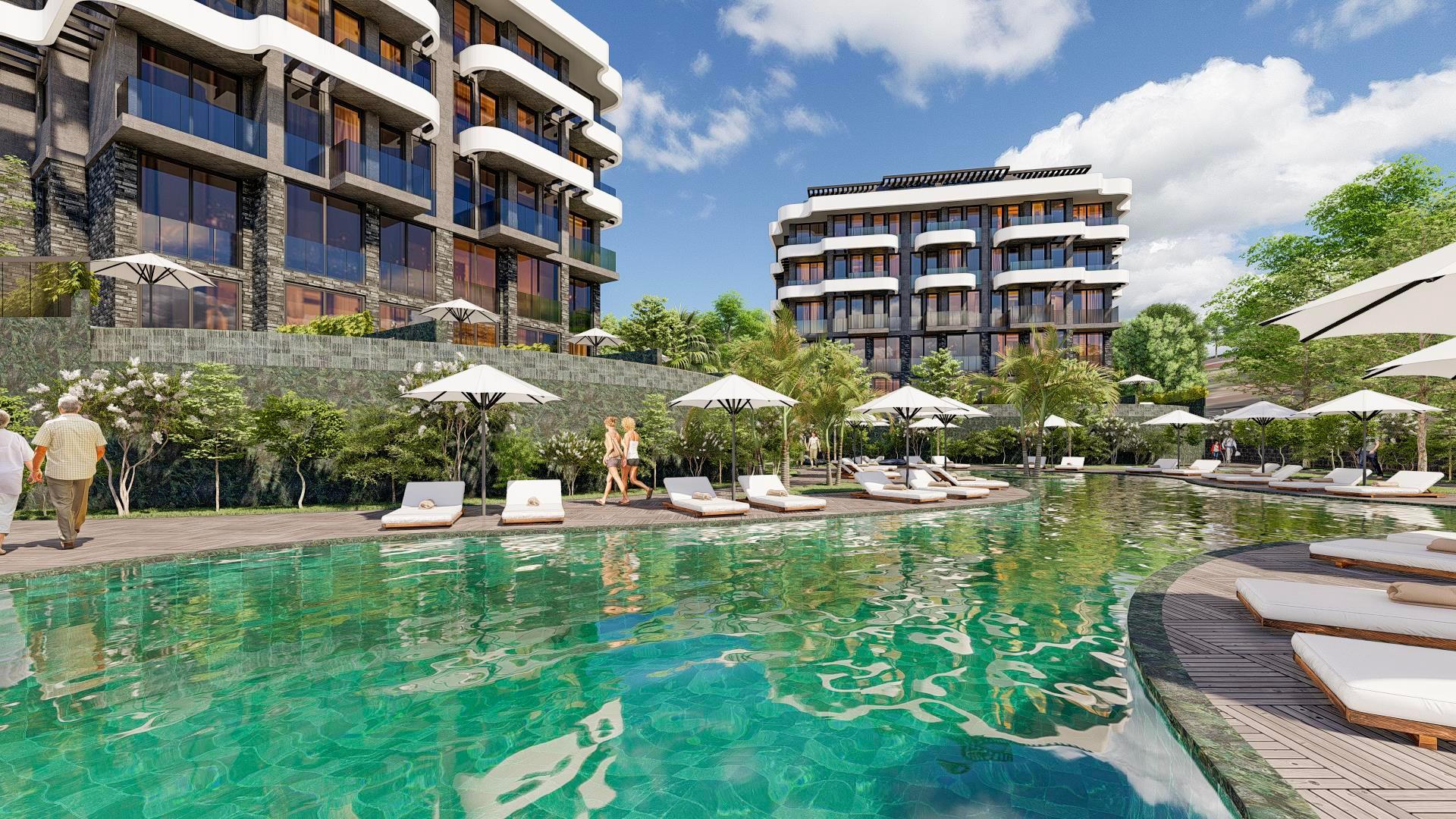 Апартаменты премиум-класса 1+1 и дуплексы 2+1 в строящемся комплексе, от 55 м2. Каргыджак, Алания. фото 23