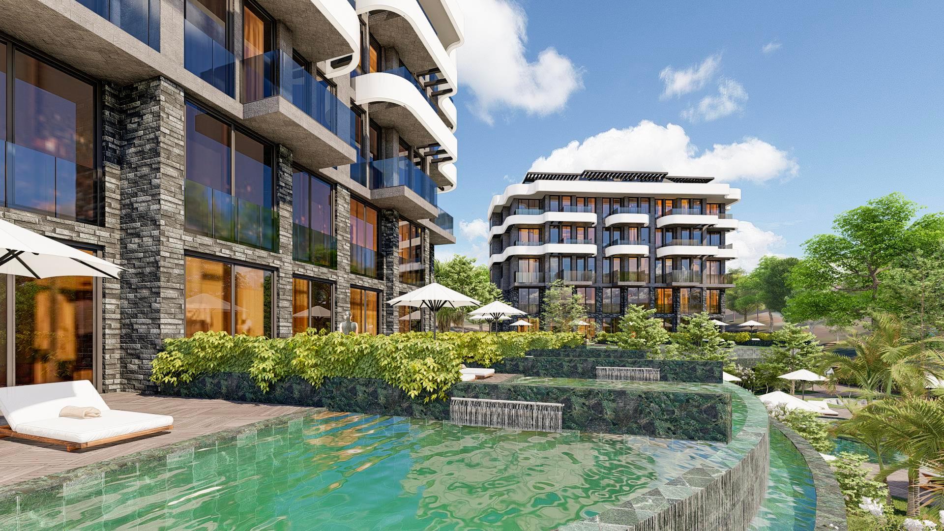 Апартаменты премиум-класса 1+1 и дуплексы 2+1 в строящемся комплексе, от 55 м2. Каргыджак, Алания. фото 24