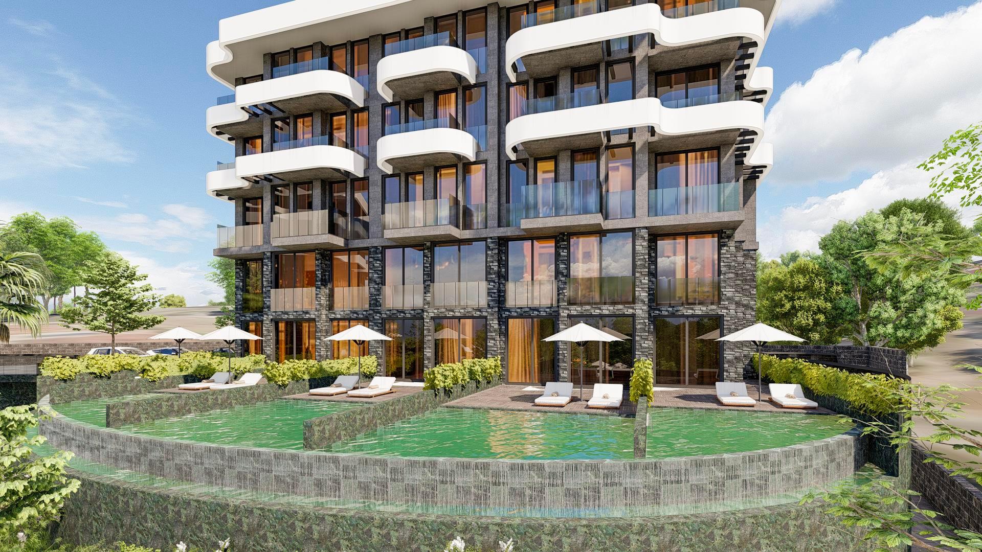 Апартаменты премиум-класса 1+1 и дуплексы 2+1 в строящемся комплексе, от 55 м2. Каргыджак, Алания. фото 26