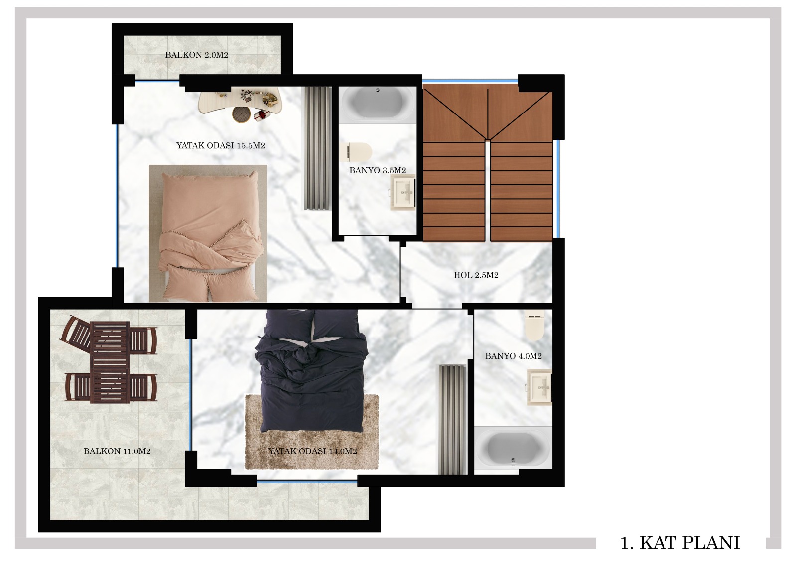 Две виллы 4+1 у моря, 200м2. Конаклы, Алания. фото 21