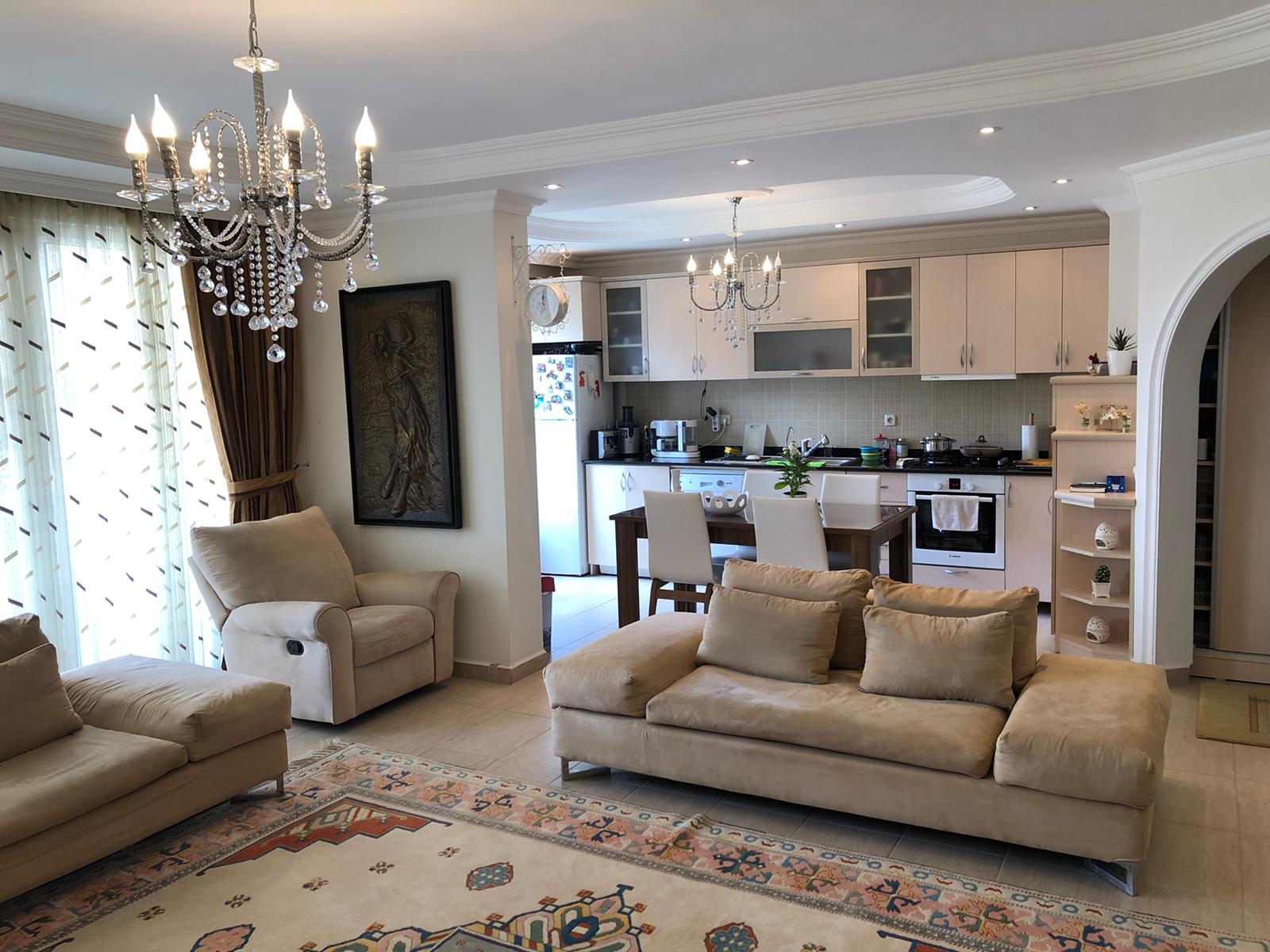 Крупнометражная квартира 2+1 в элитном комплексе для комфортной жизни, 130 м2. Джикджилли, Алания. фото 12