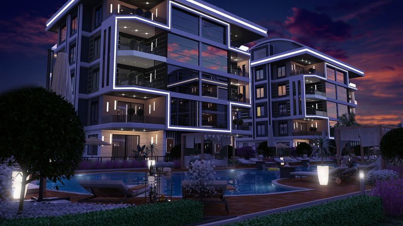 Шикарный проект для комфортной жизни. Апартаменты 1+1, 2+1, 3+1 и 4+1 в Обе. От 55 до 245 м2. фото 3