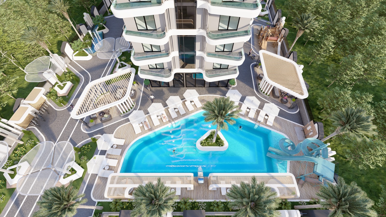 Инвестиционный элитный проект с квартирами разных планировок от 49 до 209 м2. Махмутлар, Алания. фото 27