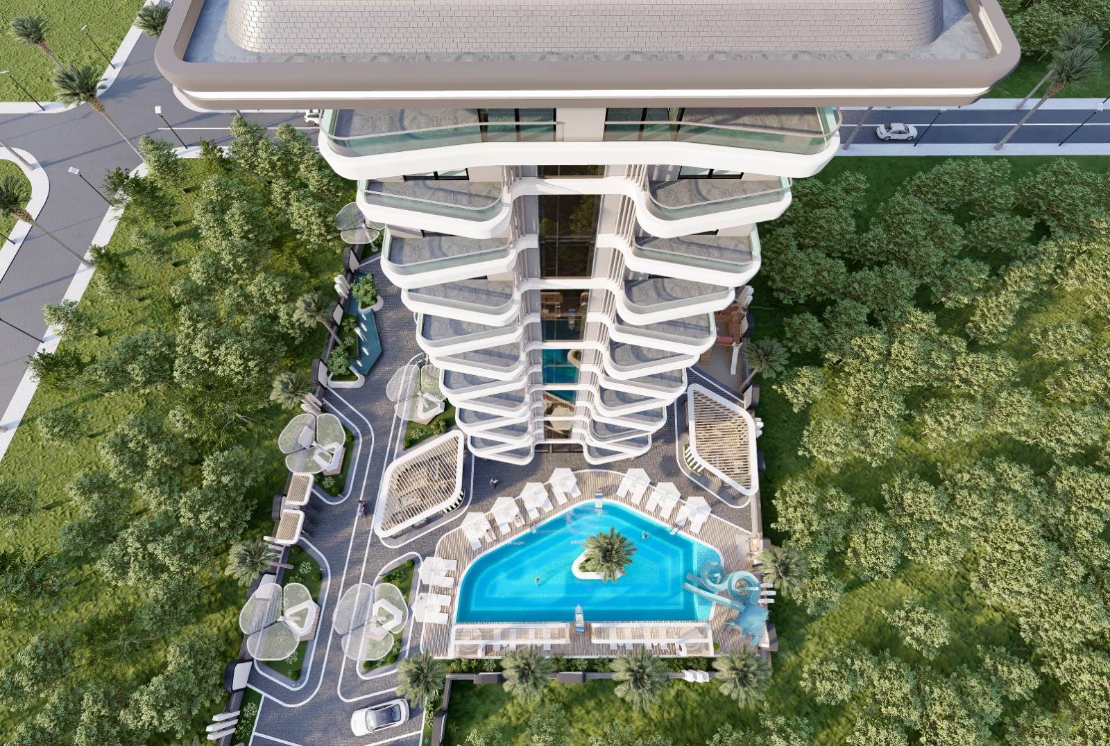 Инвестиционный элитный проект с квартирами разных планировок от 49 до 209 м2. Махмутлар, Алания. фото 19