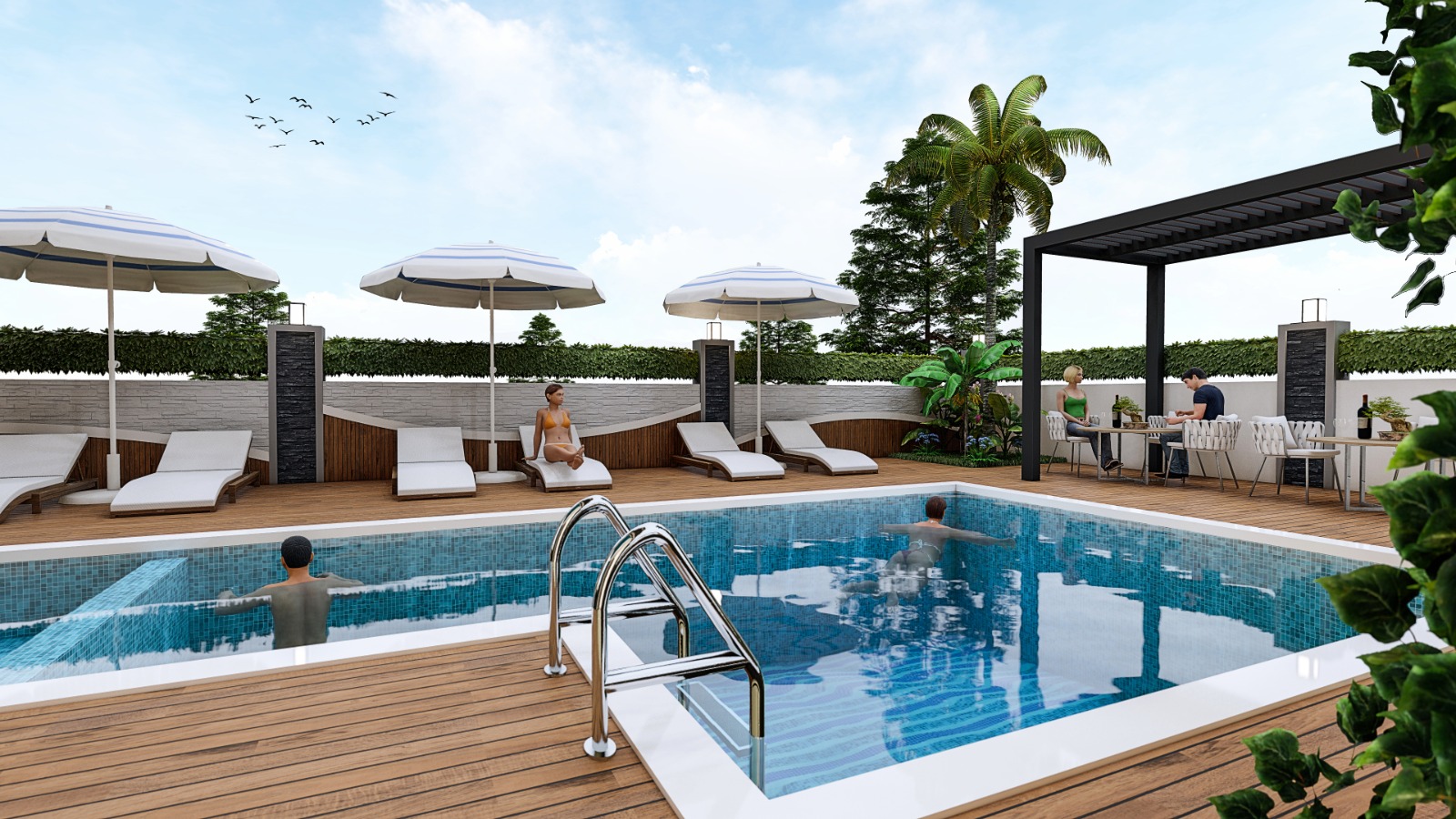 Investment project under construction in the Oba area, apartments of layouts 1+1 from 45 m2, 2+1 from 94 m2, 3+1 from 103 m2 фото 10