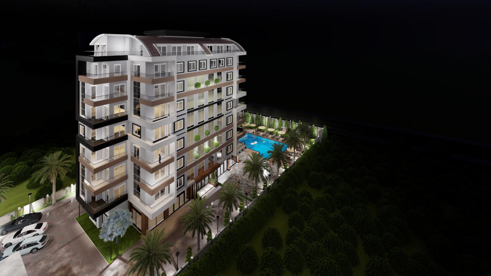 Апартаменты 2+1 и 5+1 в новом инвестиционном проекте от 97 – 240 м2. Авсаллар, Алания. фото 9