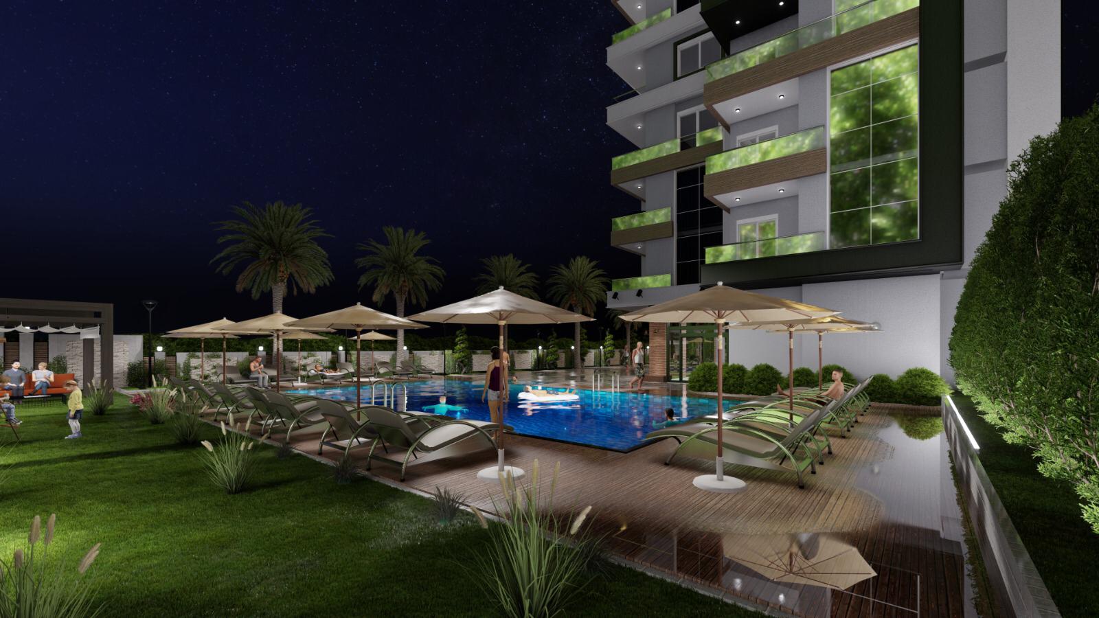 Апартаменты 2+1 и 5+1 в новом инвестиционном проекте от 97 – 240 м2. Авсаллар, Алания. фото 10