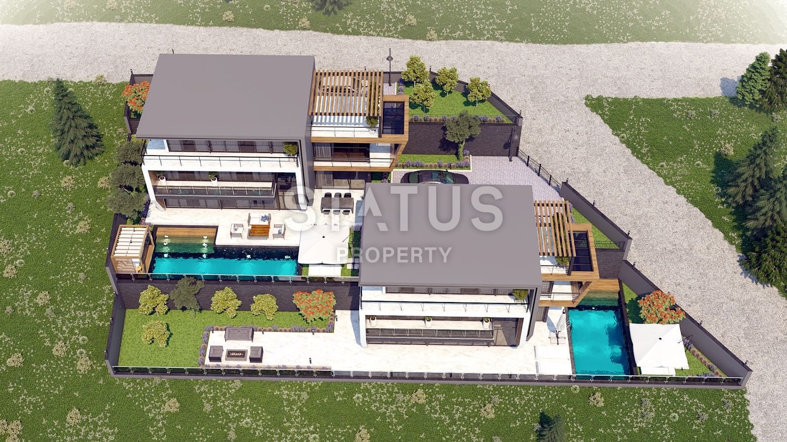 Шикарные виллы в центральной части города с неповторимым видом на горы, море и крепость Аланьи, 500 кв.м. фото 5