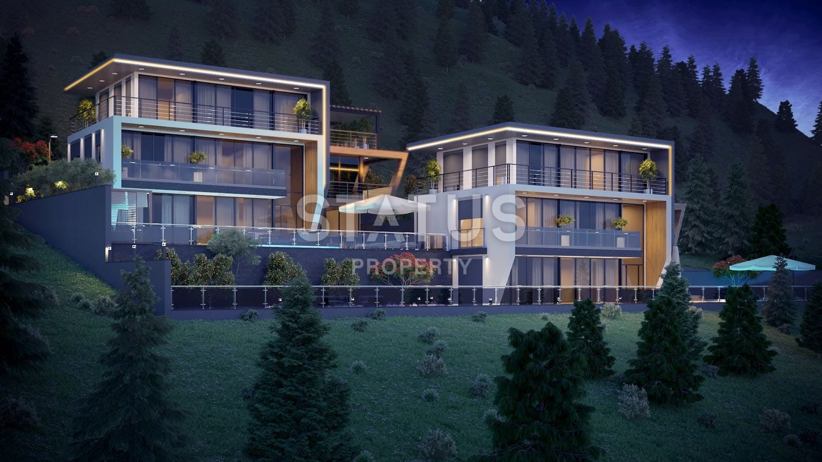 Шикарные виллы в центральной части города с неповторимым видом на горы, море и крепость Аланьи, 500 кв.м. фото 6