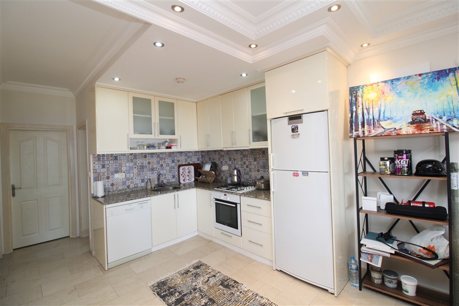 Вилла 2+1 с видом на море и крепость, 100 м2. Каргыджак, Алания. фото 11