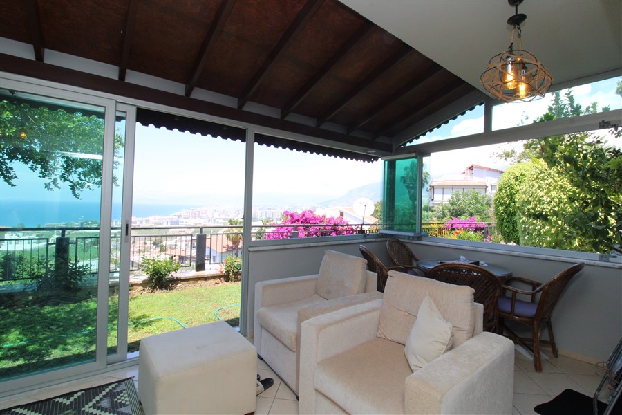 Вилла 2+1 с видом на море и крепость, 100 м2. Каргыджак, Алания. фото 20