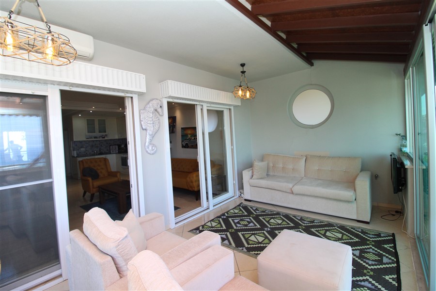 Вилла 2+1 с видом на море и крепость, 100 м2. Каргыджак, Алания. фото 22