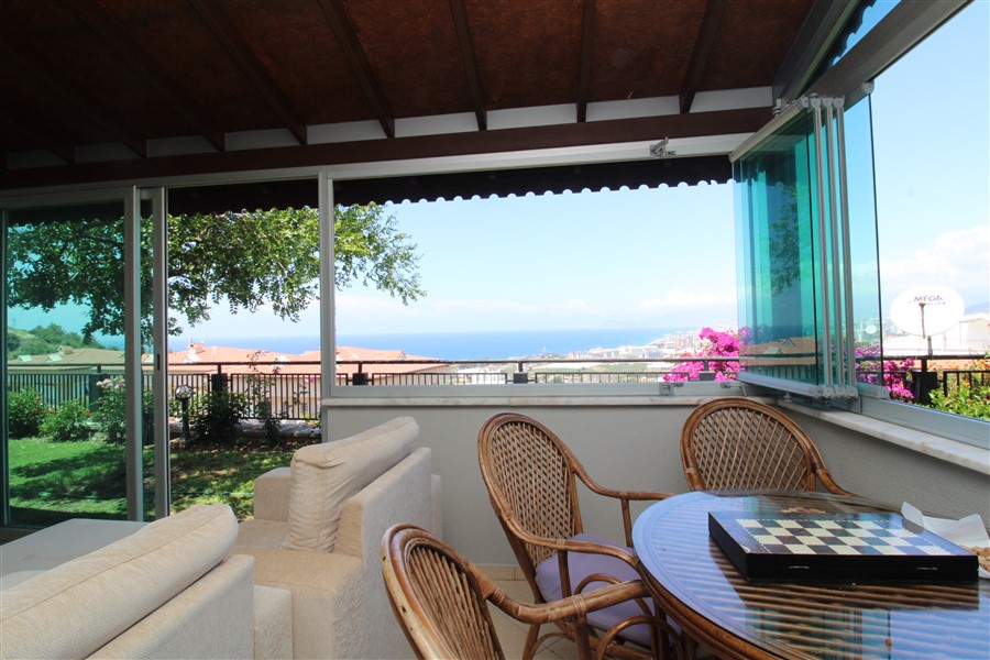 Вилла 2+1 с видом на море и крепость, 100 м2. Каргыджак, Алания. фото 27