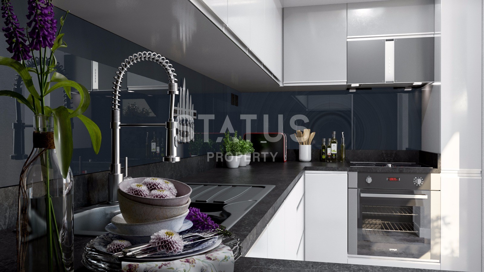 Шикарные виллы в центральной части города с неповторимым видом на горы, море и крепость Аланьи, 500 кв.м. фото 15