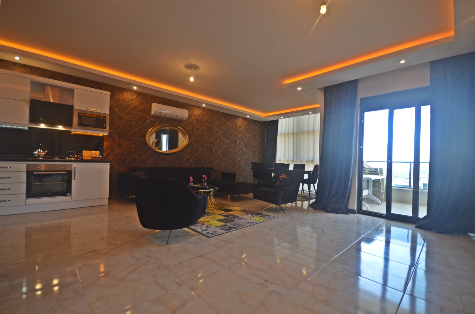 Две квартиры 2+1 в элитном новом комплексе в Махмутларе, 100 м2. фото 4