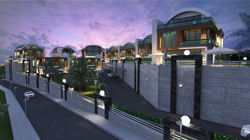 New project of villas under construction in the picturesque area of Kargicak, 190-450 m2 фото 30