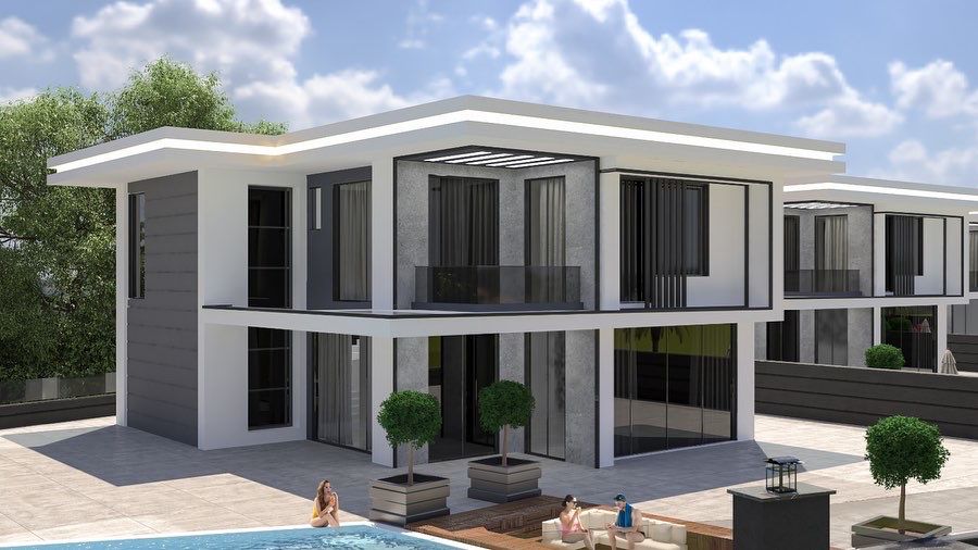 Five detached villas, with a private infinity pool, 450 - 490 m2 фото 3