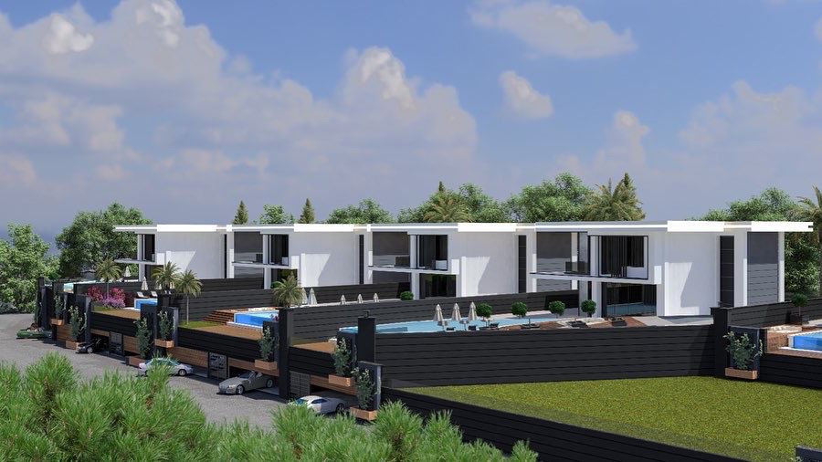 Five detached villas, with a private infinity pool, 450 - 490 m2 фото 9