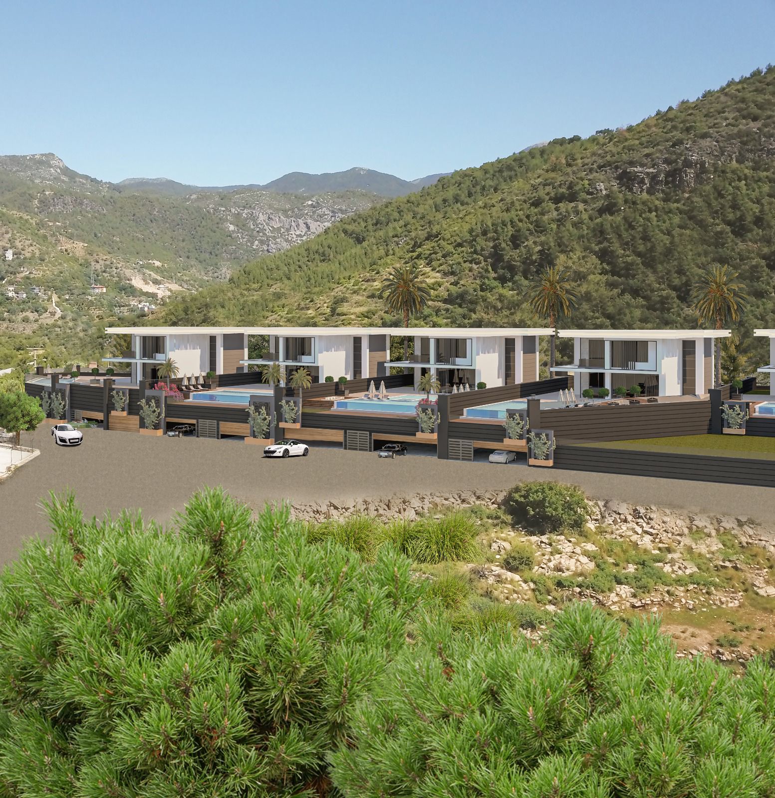 Five detached villas, with a private infinity pool, 450 - 490 m2 фото 24